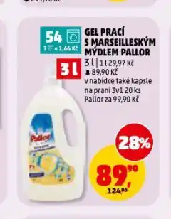 Penny Market Pallor gel na praní nabídka