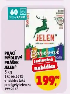 Penny Market Jelen prací mýdlový prášek nabídka