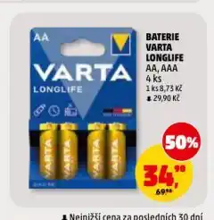 Penny Market Varta baterie nabídka