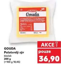 Kaufland GOUDA Polotvrdý sýr nabídka