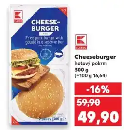 Kaufland Cheeseburger hotový pokrm nabídka