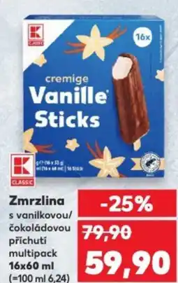 Kaufland Zmrzlina s vanilkovou/ čokoládovou nabídka