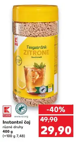 Kaufland Instantní čaj nabídka