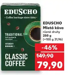 Kaufland EDUSCHO Mletá káva nabídka