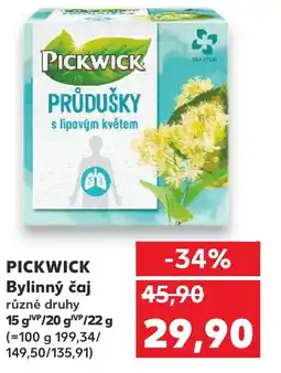 Kaufland PICKWICK Bylinný čaj nabídka