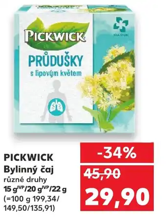 Kaufland PICKWICK Bylinný čaj nabídka
