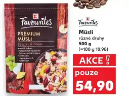 Kaufland Müsli nabídka