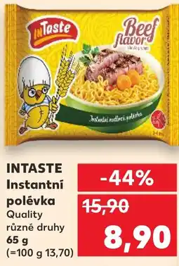 Kaufland INTASTE Instantní polévka nabídka