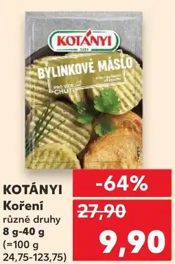 Kaufland KOTÁNYI Koření nabídka