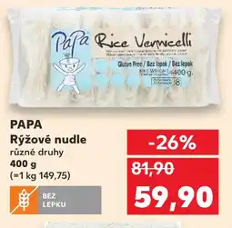 Kaufland PAPA Rýžové nudle nabídka