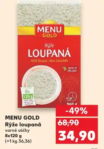 Kaufland MENU GOLD Rýže loupaná nabídka
