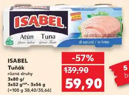 Kaufland ISABEL Tuňák nabídka