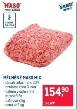 Makro Mělněné maso mix nabídka