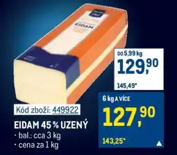 Makro Eidam 45 % uzený nabídka