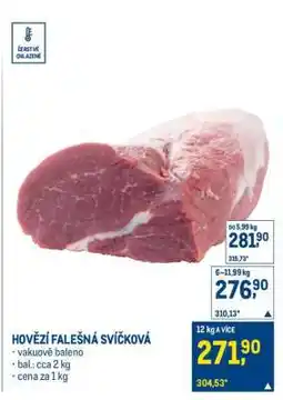 Makro Hovězí falešná svíčková nabídka