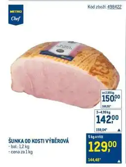 Makro Šunka od kosti výběrová nabídka