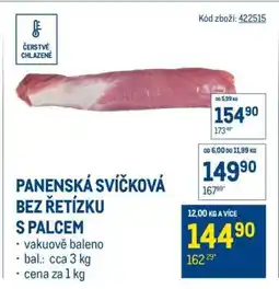 Makro Panenská svíčková bez řetízku s palcem nabídka