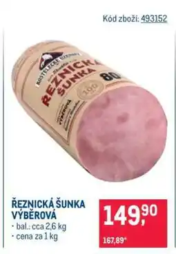 Makro Řeznická šunka výběrová nabídka