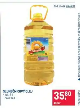 Makro Slunečnicový olej nabídka
