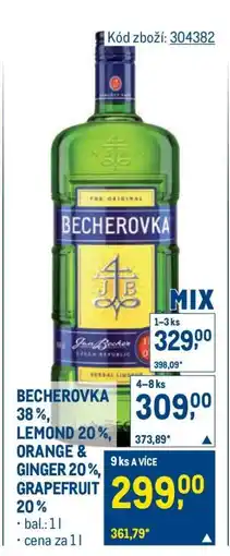 Makro Becherovka nabídka
