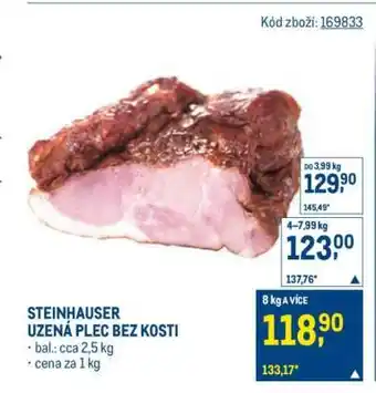 STEINHAUSER UZENÁ PLEC BEZ KOSTI