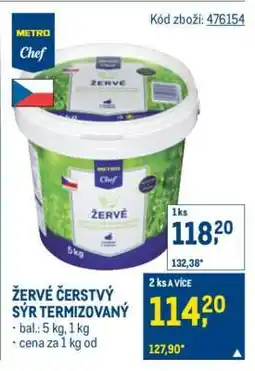 Makro ŽERVÉ ČERSTVÝ SÝR TERMIZOVANÝ nabídka