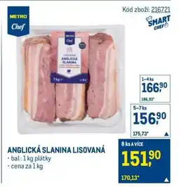 Makro Anglická slanina lisovaná nabídka