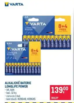Makro ALKALICKÉ BATERIE LONGLIFE POWER nabídka