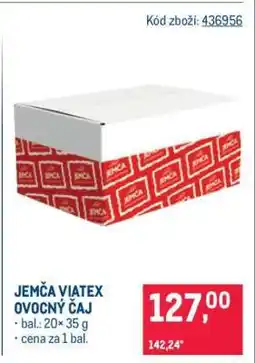 Makro JEMČA VIATEX OVOCNÝ ČAJ nabídka