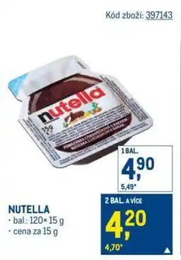 Makro Nutella nabídka