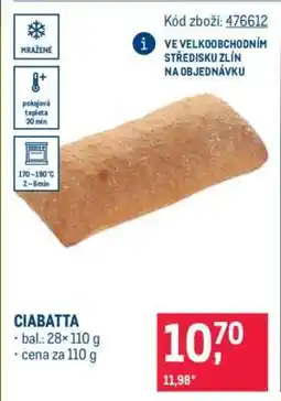 Makro Ciabatta nabídka