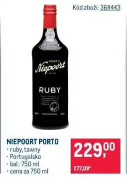 Makro Niepoort Porto nabídka