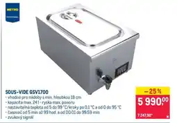Makro SOUS-VIDE GSV1700 nabídka