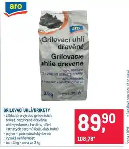 Makro GRILOVACÍ UHLÍ, BRIKETY nabídka