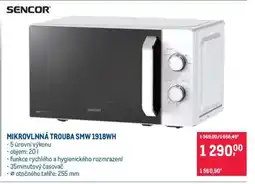 Makro MIKROVLNNÁ TROUBA SMW 1918WH nabídka