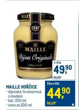 Makro Maille hořčice nabídka