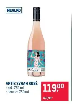 Makro ARTIS SYRAH ROSÉ nabídka