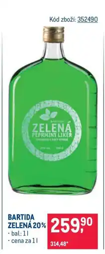 Makro Bartida Zelená 20 % nabídka