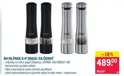 Makro RH MLÝNEK S+P 28010–56 ČERNÝ nabídka