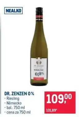 Makro DR. ZENZEN 0 % nabídka
