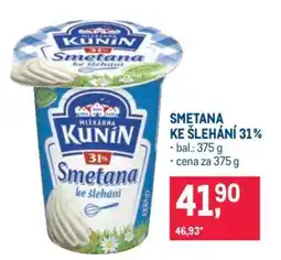 Makro Smetana ke šlehání 31 % nabídka