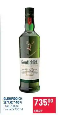 Makro Glenfiddich 12 Y. O.** 40 % nabídka