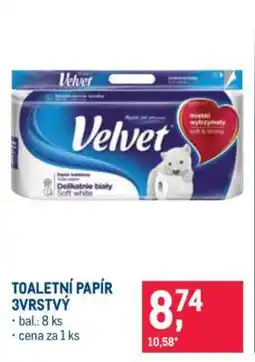 Makro Toaletní papír 3vrstvý nabídka