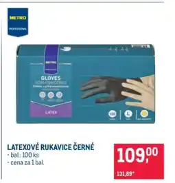 Makro Latexové rukavice černé nabídka