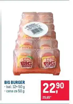 Makro BIG BURGER nabídka