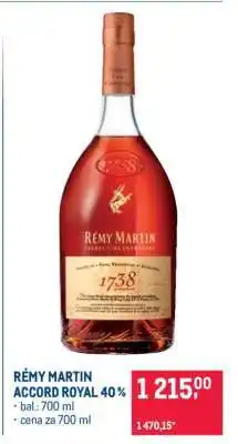 Makro RÉMY MARTIN ACCORD ROYAL 40 % nabídka