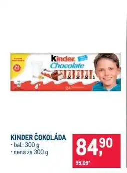 Makro Kinder čokoláda nabídka
