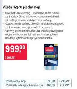 Makro H2prO plochý mop nabídka