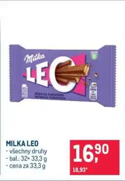 Makro MILKA LEO nabídka