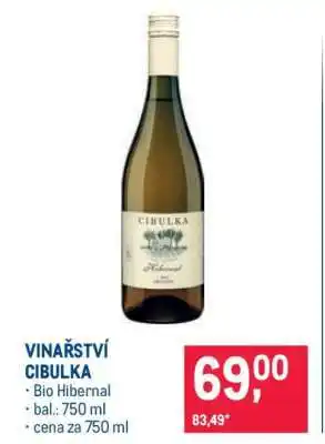 Makro Vinařství Cibulka nabídka